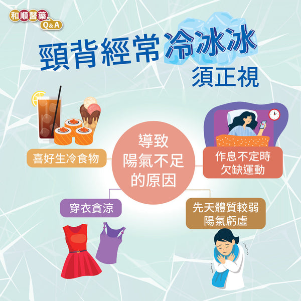 【和順資訊速遞】頸背經常冷冰冰須正視