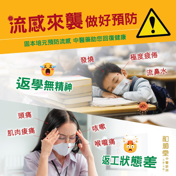 【和順資訊速遞】流感來襲做好預防 中醫中藥增免疫力