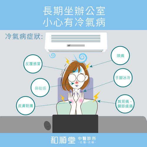 【和順資訊速遞】長期坐辧公室小心有冷氣病